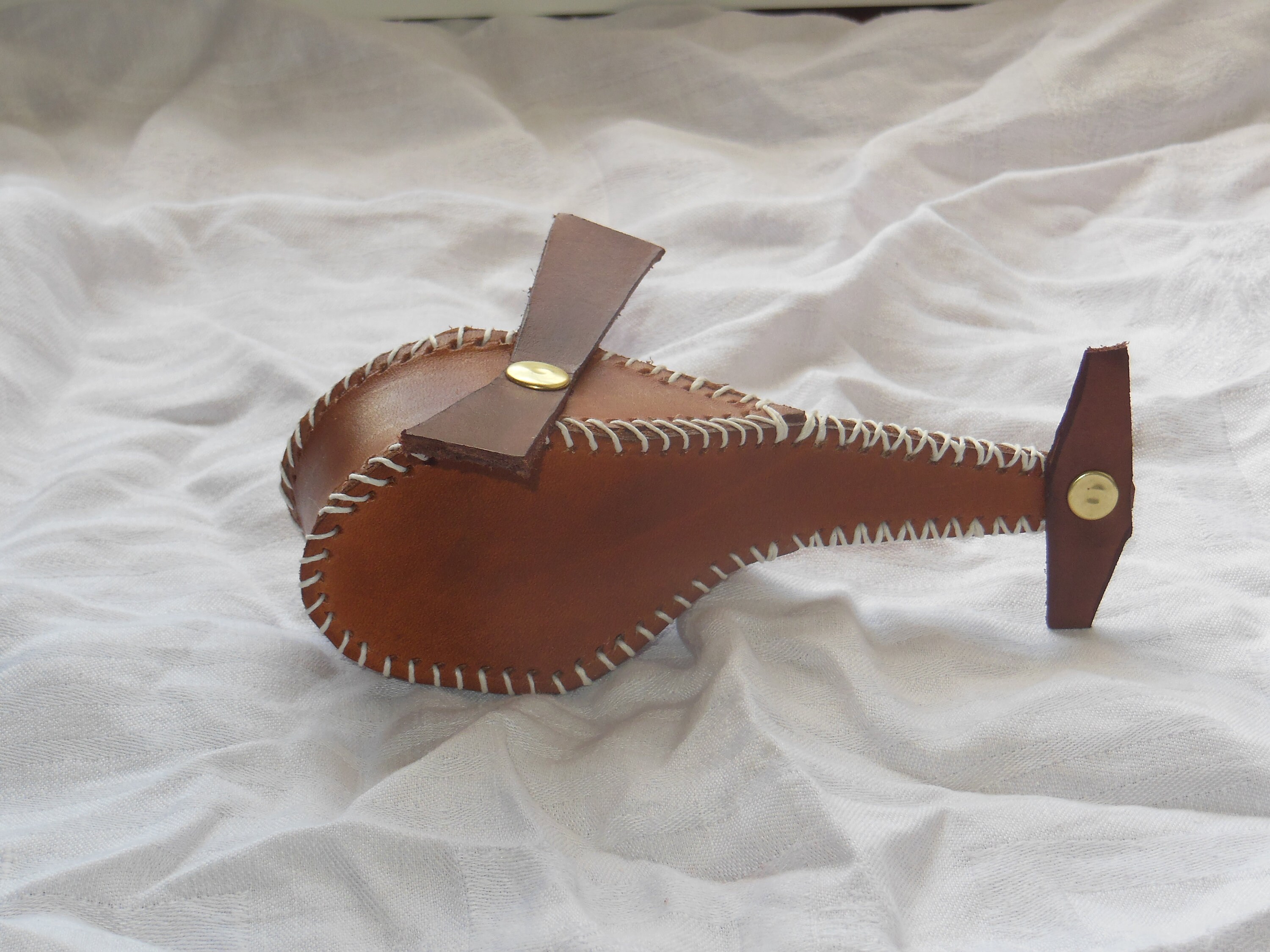 Hélicoptère en Cuir Marron