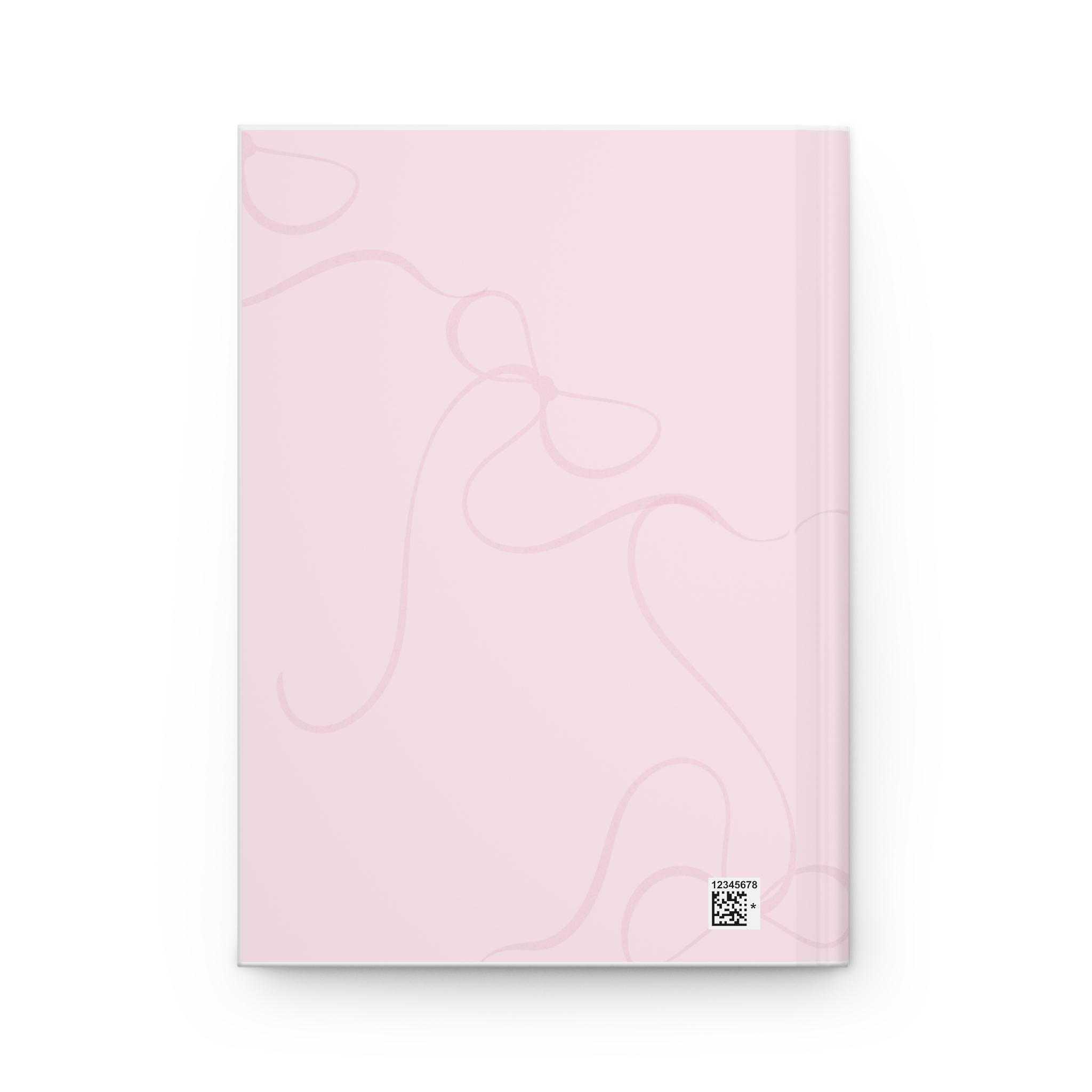 Minimal Coquette Line Art 'journal 2026' Hardcover Journal | Pink Matte ...
