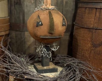 Handmade Primitive Jack O Lantern-Zeek-New Fall-2026