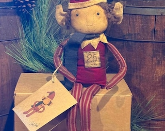Handmade Primitive Christmas Elf