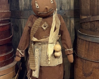 Handmade Primitive Pumpkin Girl-Brynn -New Fall-2026