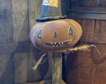 Handmade Primitive Jack O Lantern-Tom-New Fall-2026