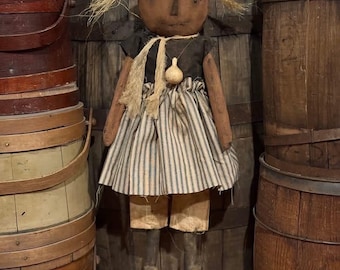 Handmade Primitive Primitive Sitting/Hanging Witch-Beatrice-New Fall-2026
