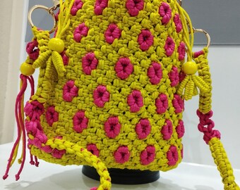 Macrame bag, Handmade bag, Gift for her, Macrame Shoulder Bag, Handbag, Boho style, Crossbody bag, Handmade, Macrame purse