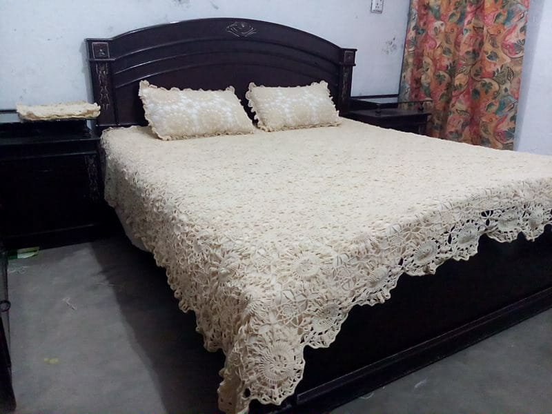 Vintage Style Crochet Lace Bedspread Etsy