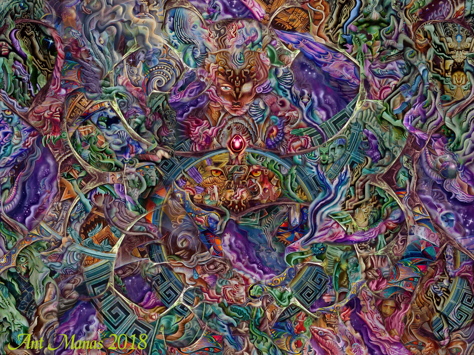Psychedelische Kunst Visionare Kunst Foto Druck Etsy