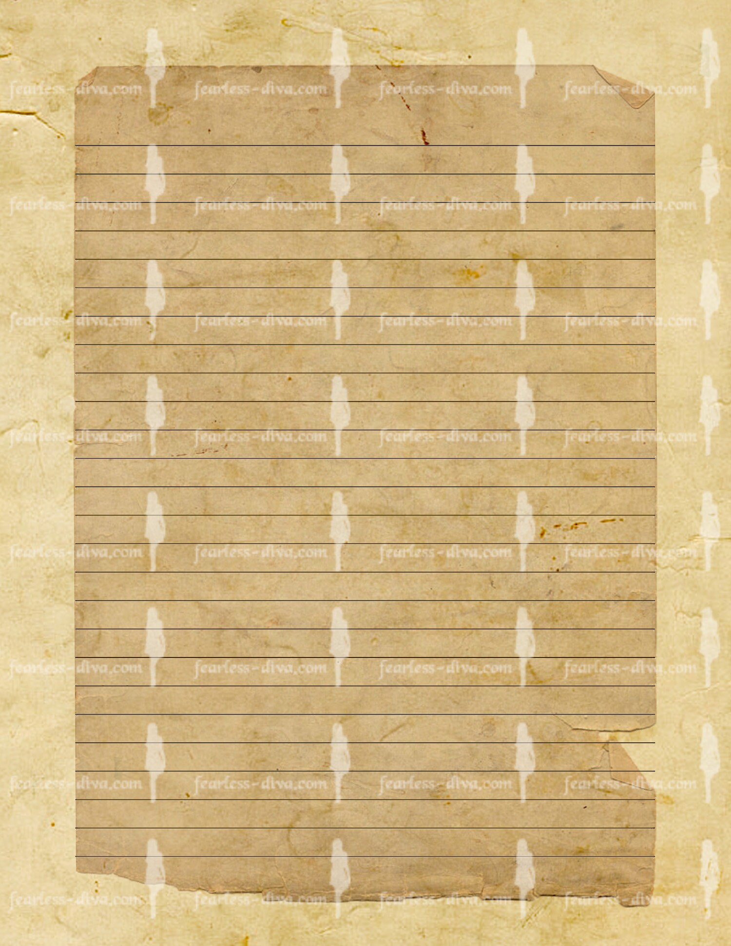 PRINTABLE Digital Vintage Journal Page Antique Paper | Etsy