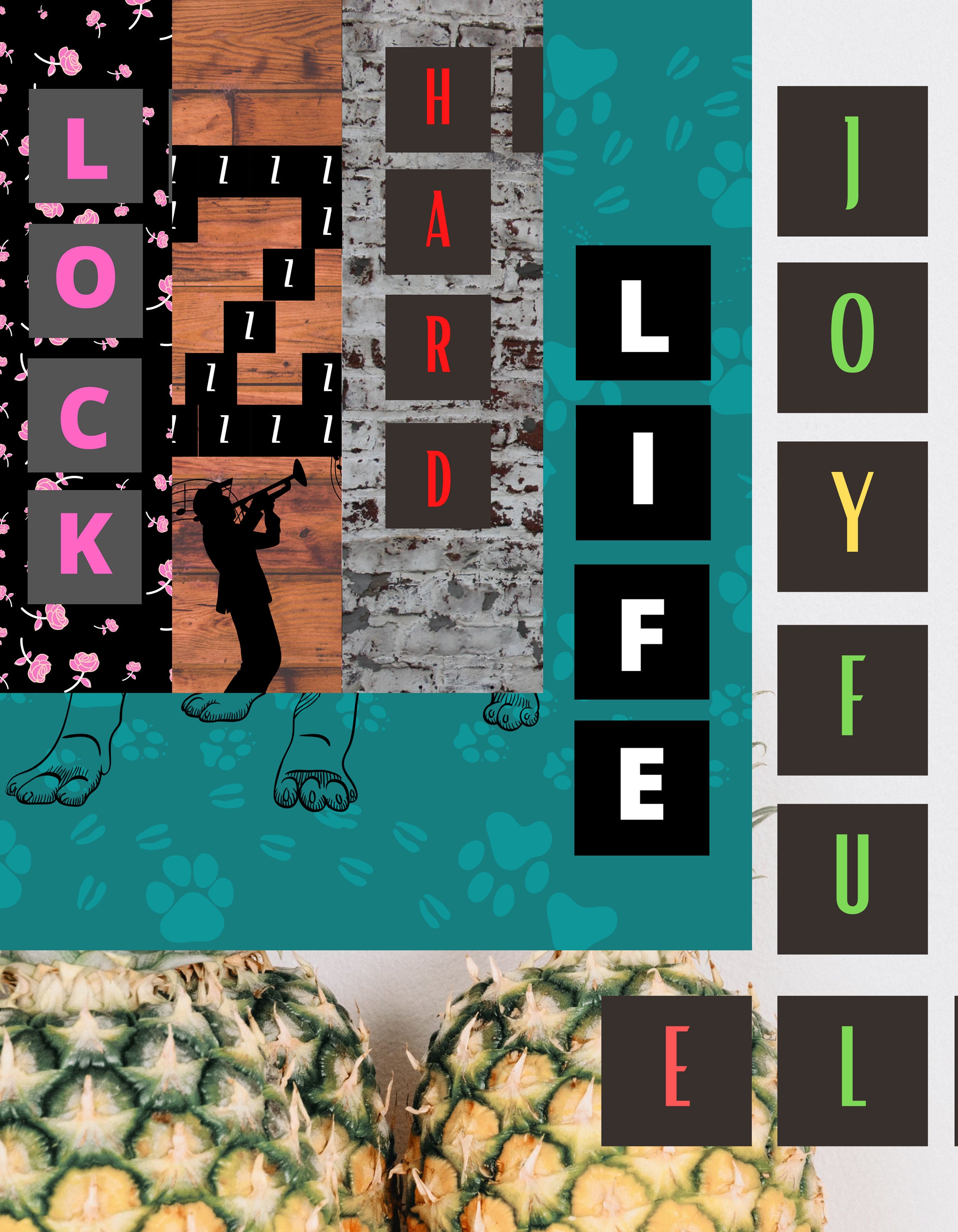 Colorful Crossword Digital Background Paper Etsy