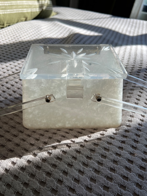 Lucite and Mother of Pearl Purse