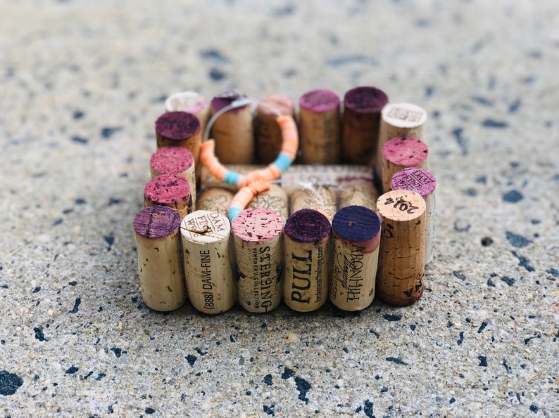 Wine Cork Ring Dish Recycled Wine Corks, Jewelry Tray