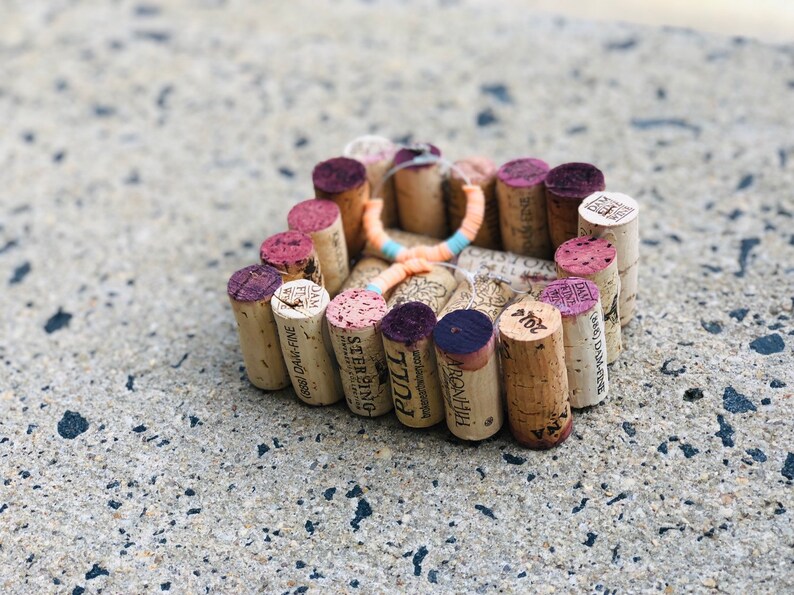 Wine Cork Ring Dish Recycled Wine Corks, Jewelry Tray