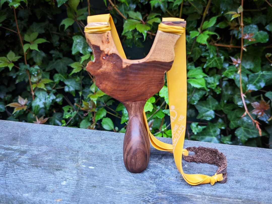 Wooden Slingshot Etsy