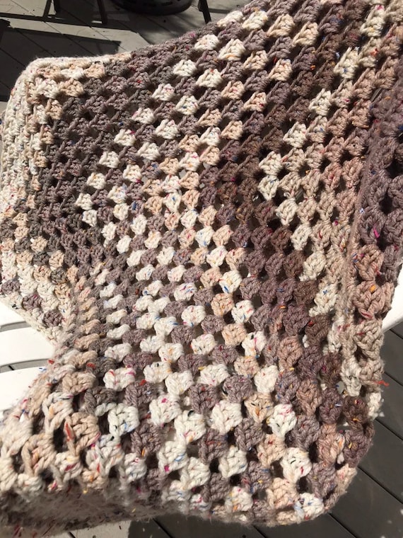 Chunky Monkey Crochet Blanket Etsy