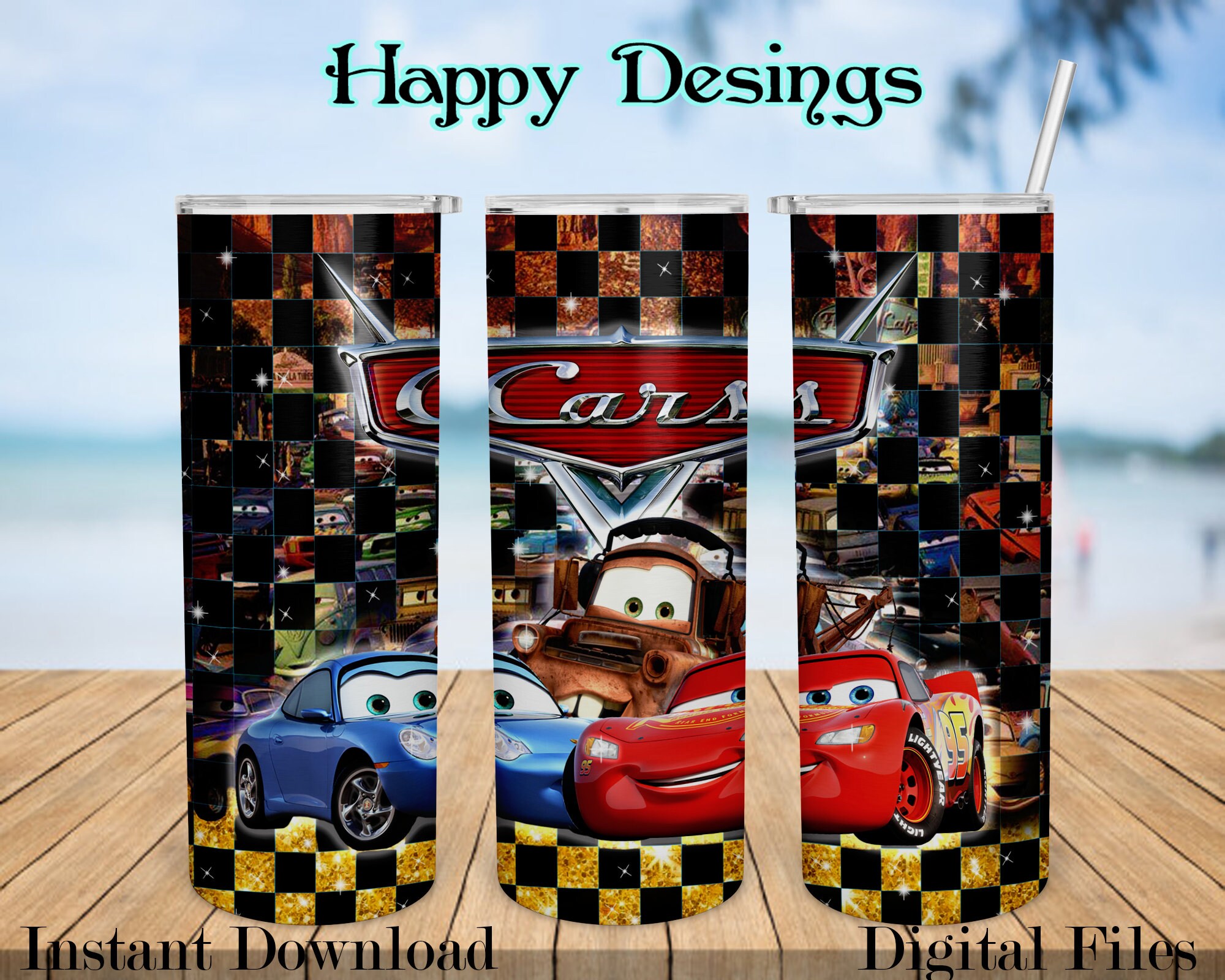 Cars Tumbler, Lonney Tunes Skinny Tumbler 20oz Design, Sublimation De…