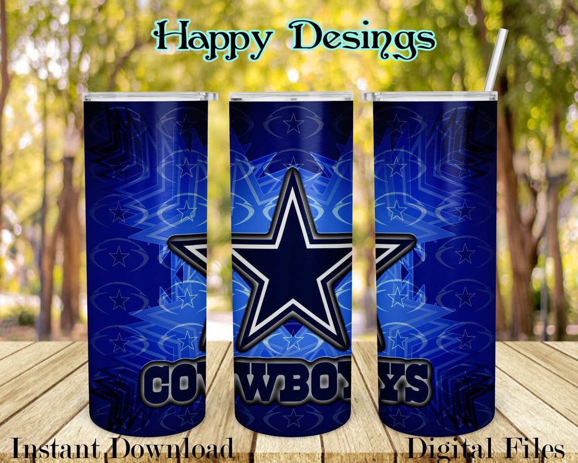 Dallas Cowboys Tumbler NFL tumbler PNG Sublimation Etsy