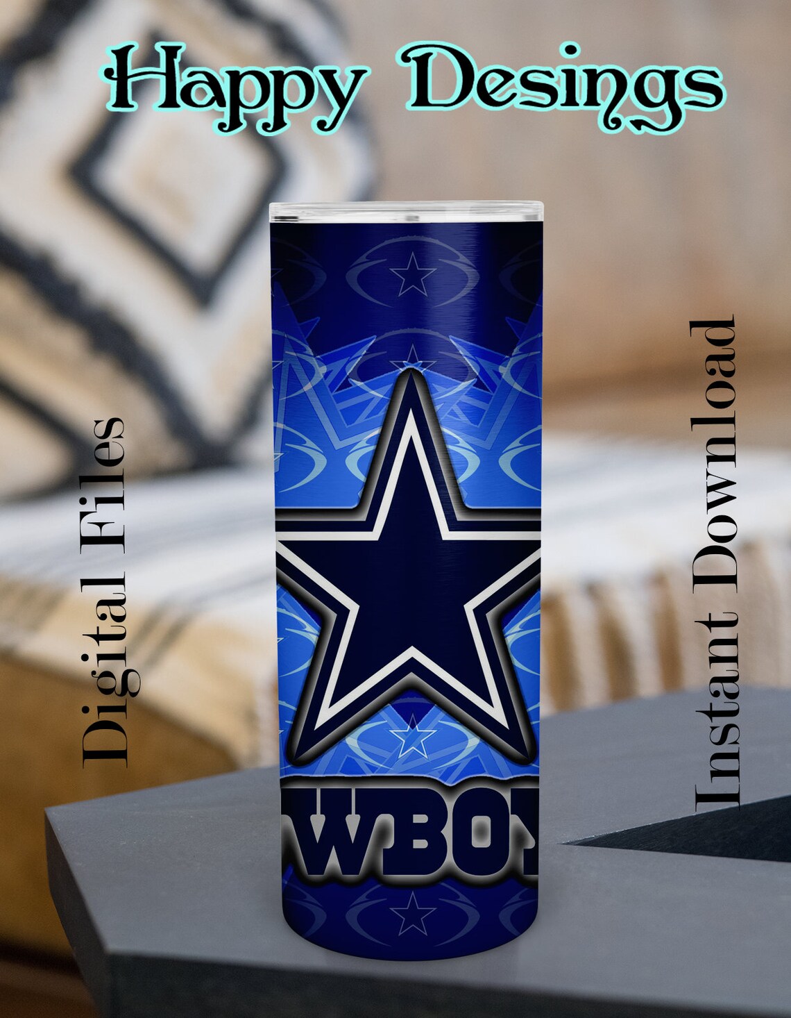 Dallas Cowboys Tumbler NFL tumbler PNG Sublimation Etsy