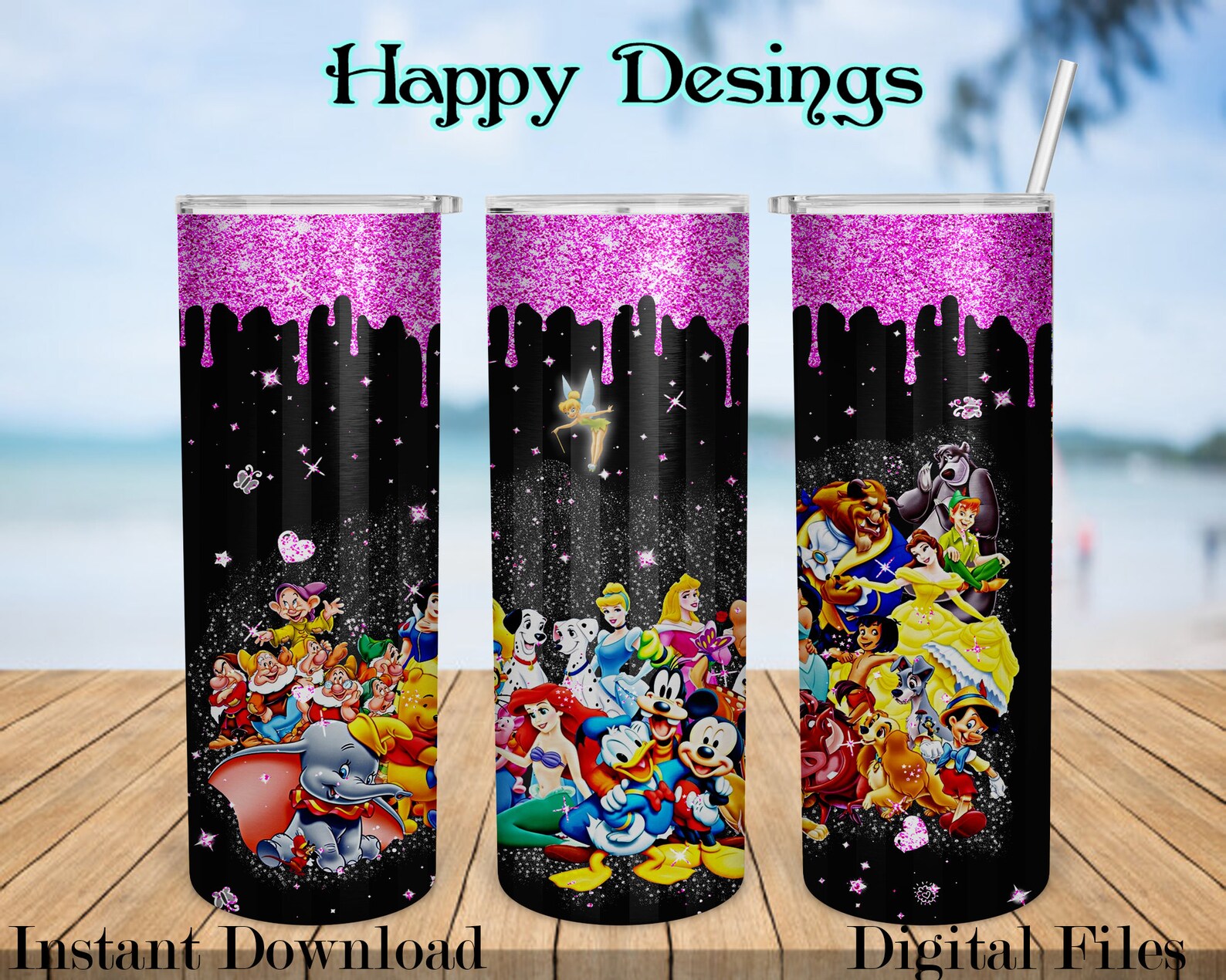 Disney Tumbler Gift tumbler PNG Sublimation Sublimation Etsy