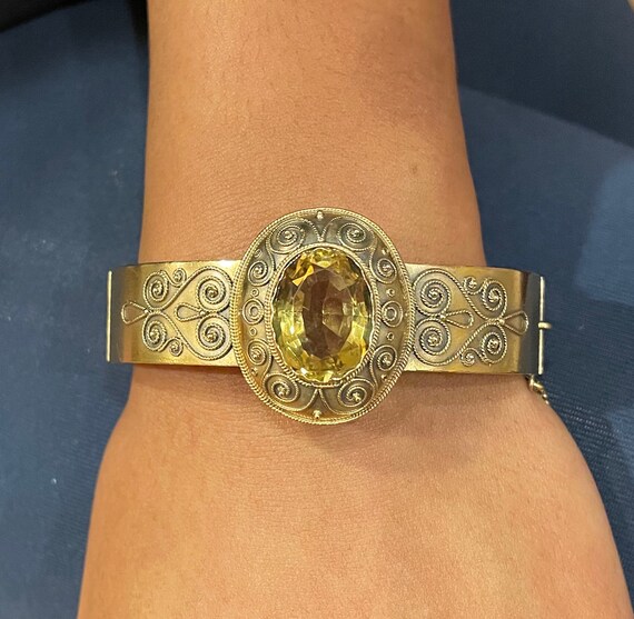 Citrine 2024 bangle bracelet