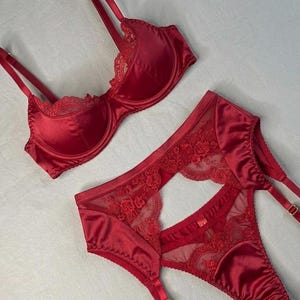 3pc Lace Garter Set - Etsy