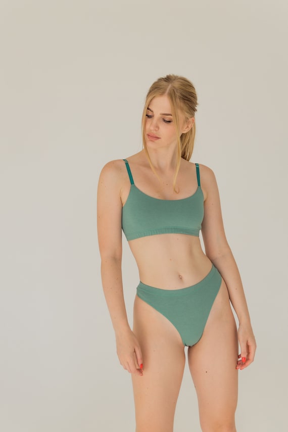 High-waisted Cotton Underwear, Sustainable