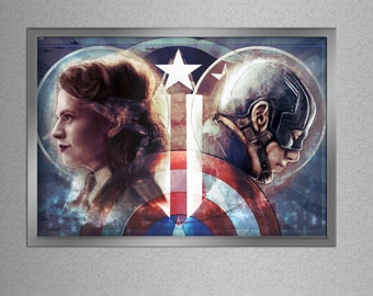 Avengers Captain America/Peggy Carter-Stampa artistica