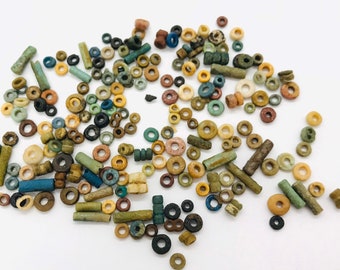 2500 YRS 500 ANCIENT EGYPTIAN FAIENCE MUMMY /"SHA SHA/" BEADS