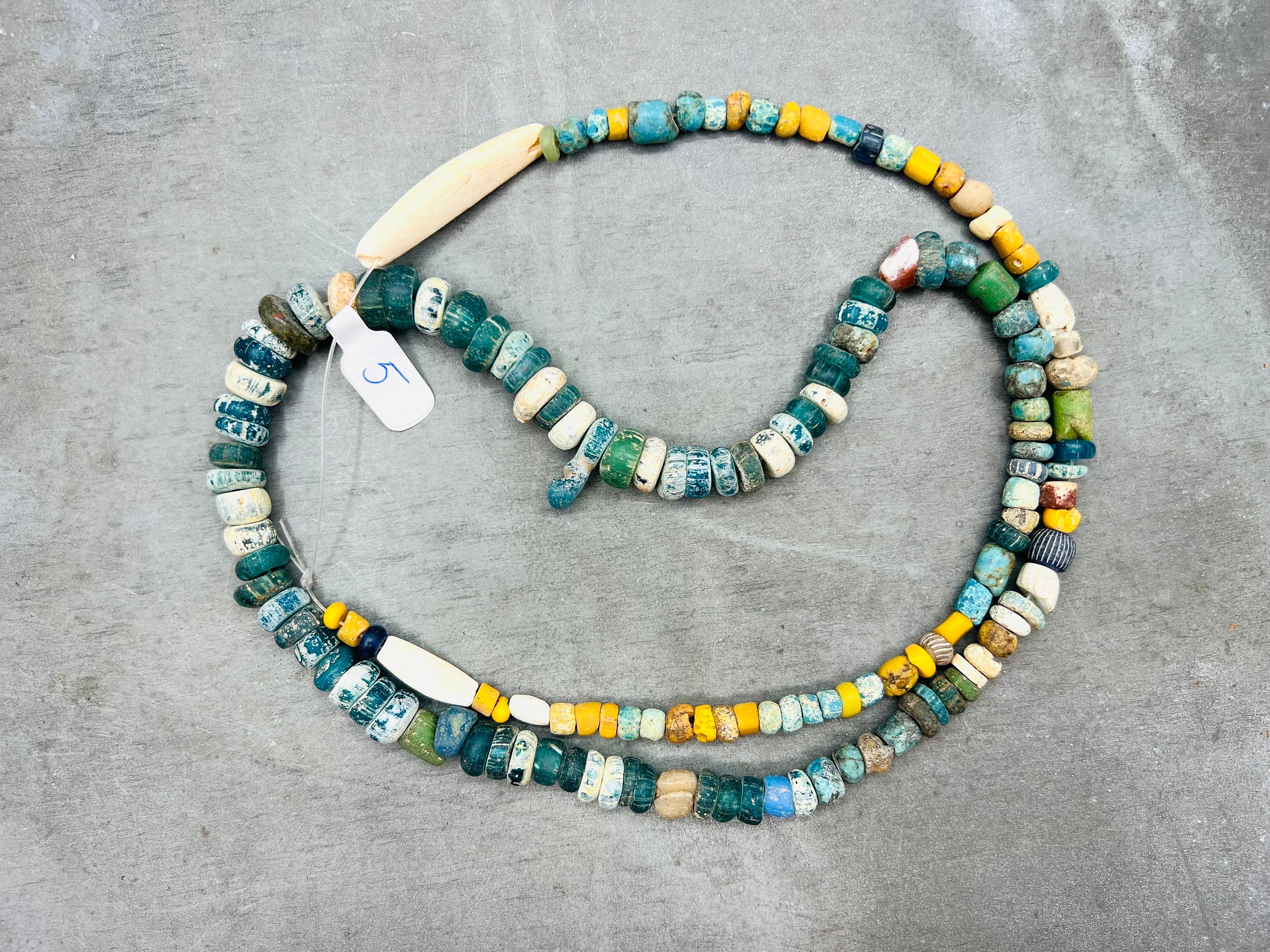 ビース　ネックレス　西アフリカ　ニラビーズ　マリビーズ ビース ネックレス 西アフリカ ニラビーズ マリビーズ