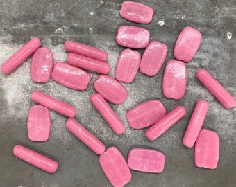 5 vintage Venetian beads, Murano glass beads from old stock, lampwork beads for jewelry making, handmade glass beads, vintage Murano glass