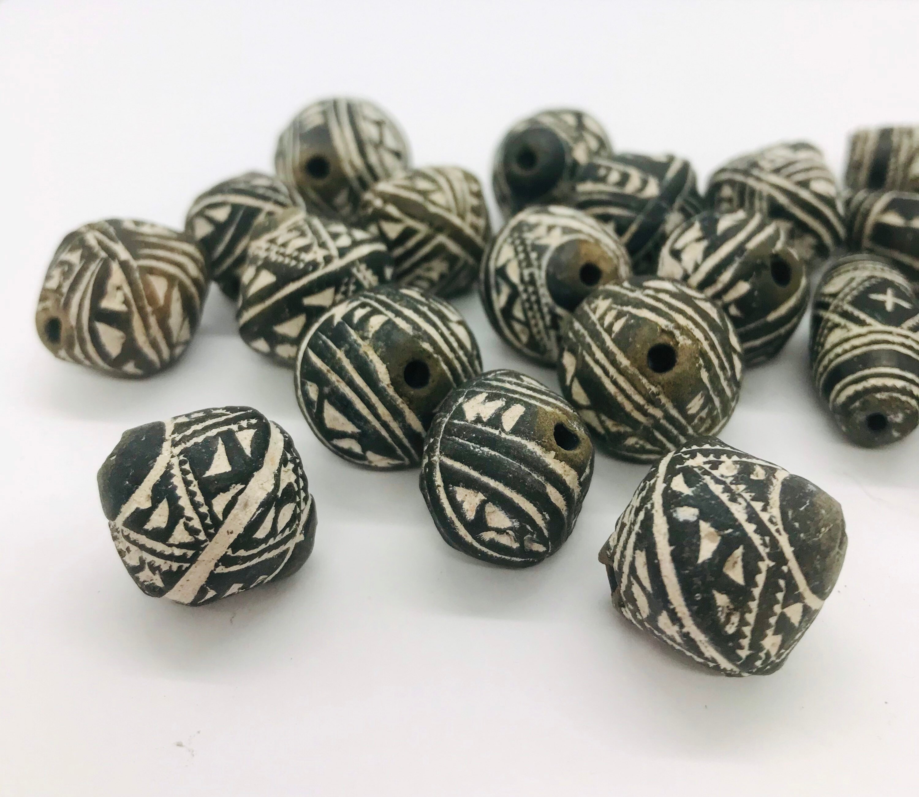 Large African clay beads handmade terracotta beads from Mali Etsy