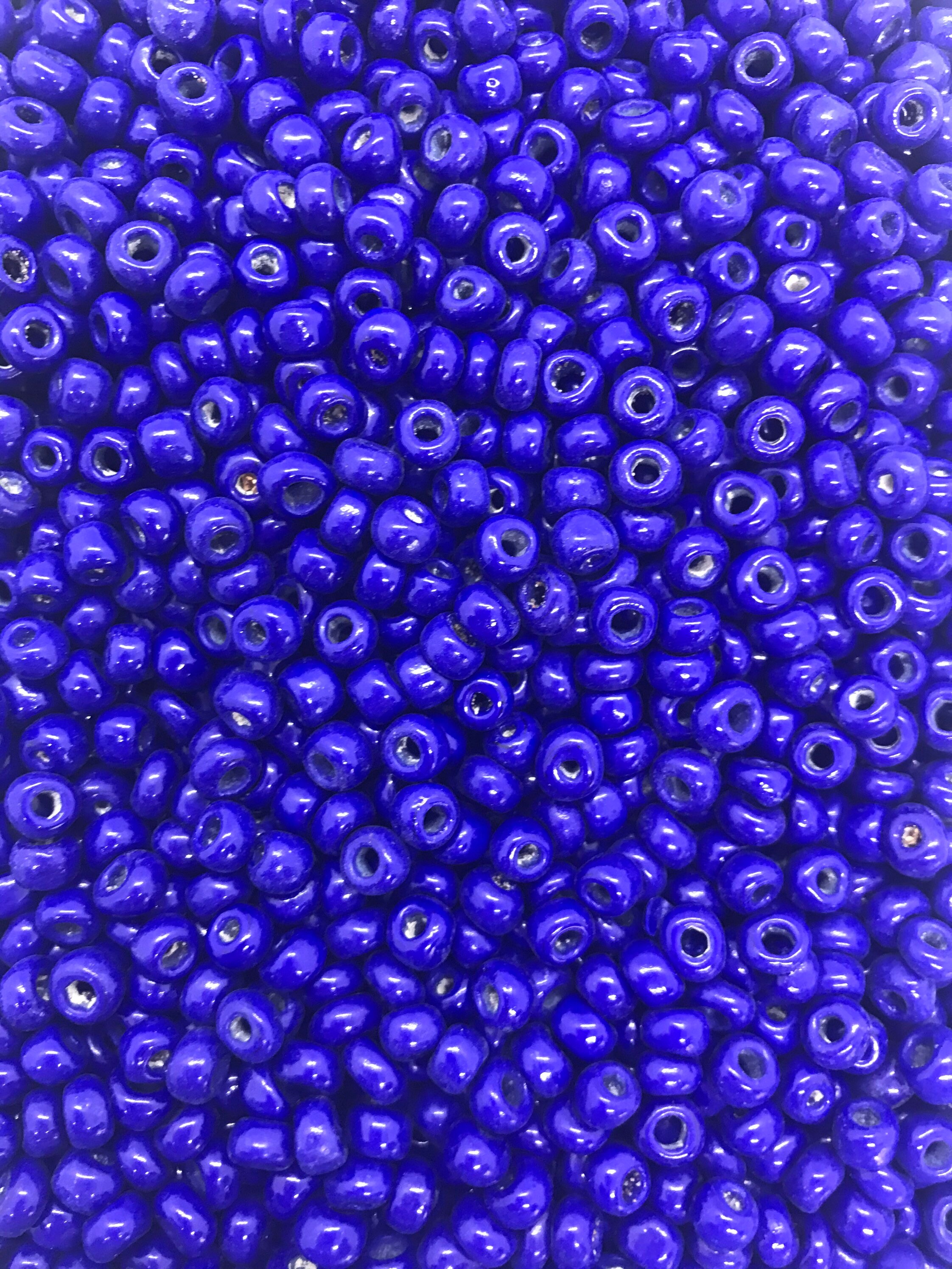 20 gr 5 mm beads vintage Murano glass beads blue Etsy