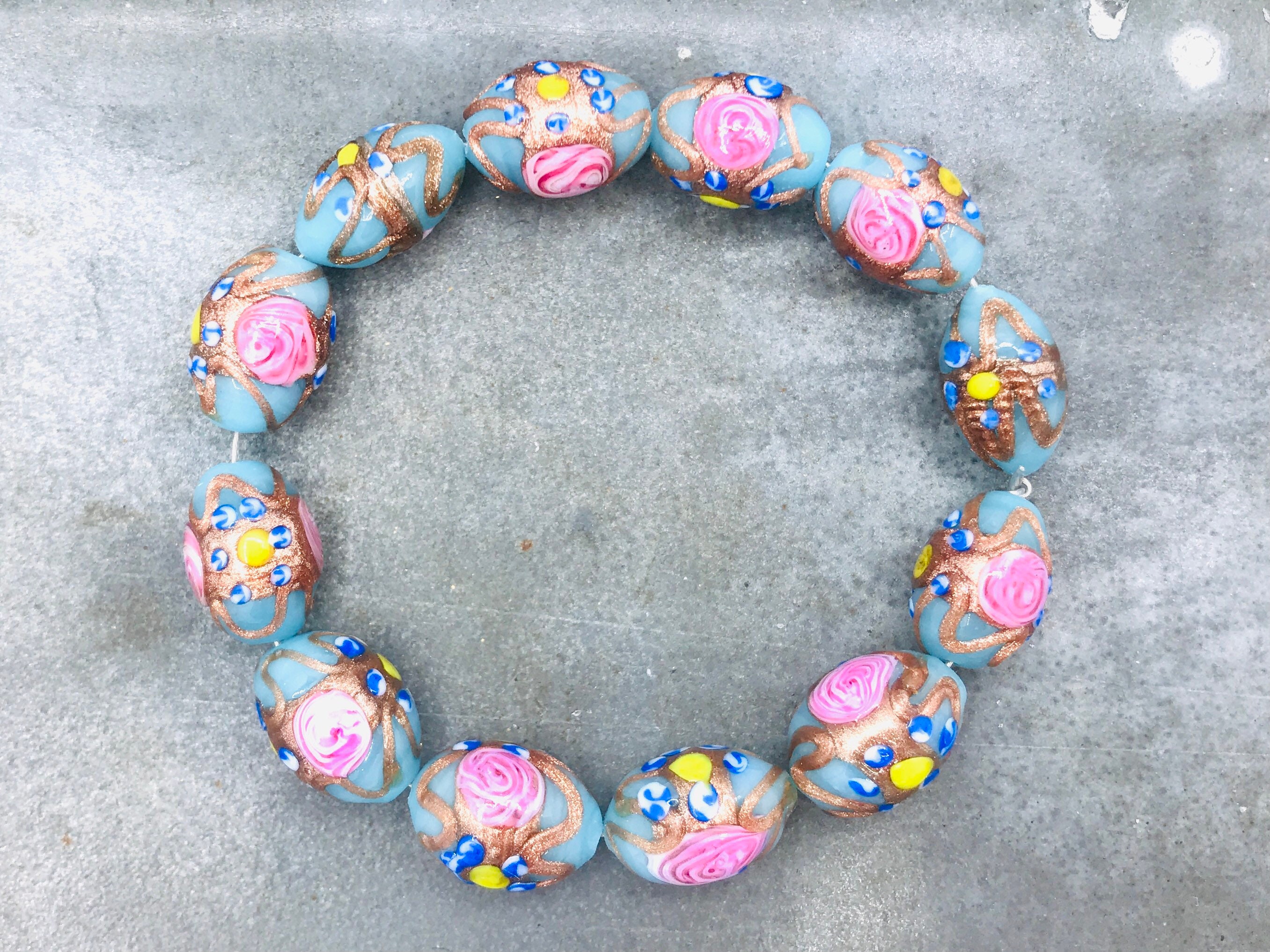 Classic Vintage Wedding Cake Beads Vintage Murano Etsy