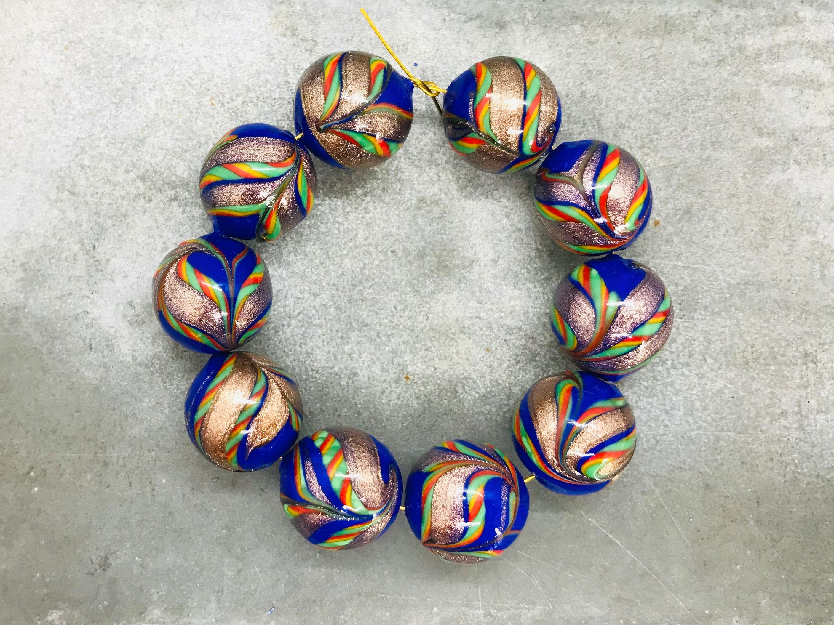 Vintage Murano Glass Beads Glass Beads With Etsy