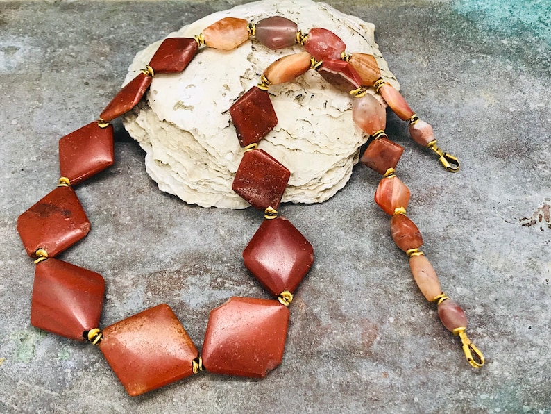 Ancient Necklace With Ancient Stone Beads Tribal Jewelry - Etsy