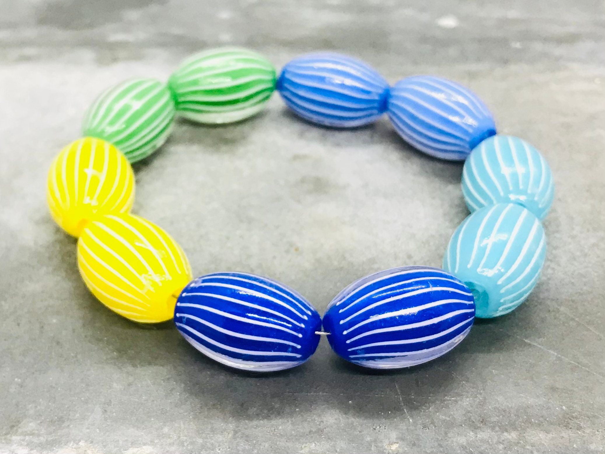 Rare Opaque Ercole Moretti Beads Vintage Art Deco Beads Rare Etsy