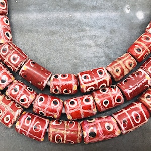 Old African trade beads, old Venetian trade beads, African glass beads, Murano glass beads, trade beads Venetian, tic tac toe beads, 1800&#39;s