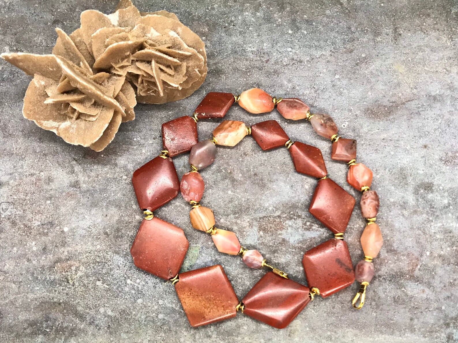 Ancient Necklace With Ancient Stone Beads Tribal Jewelry - Etsy