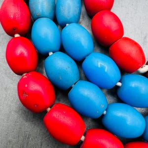 10 Bohemian beads from the African trade, Ethiopian glass beads, vintage trade beads, old tribal beads for jewellery making, for bracelets
