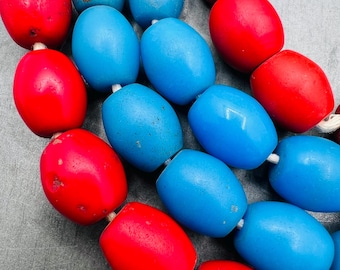 10 Bohemian beads from the African trade, Ethiopian glass beads, vintage trade beads, old tribal beads for jewellery making, for bracelets