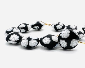 ムラーノ ベネチアンガラス ミルフィオリ ブレスレット、14 mm