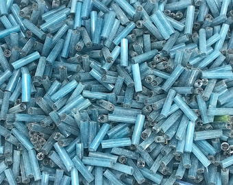10 gr vintage Venetian spacer beads, vintage murano beads for embroidery, vintage bugle beads, pastel fringe beads for jewelry, 10 gr, C42