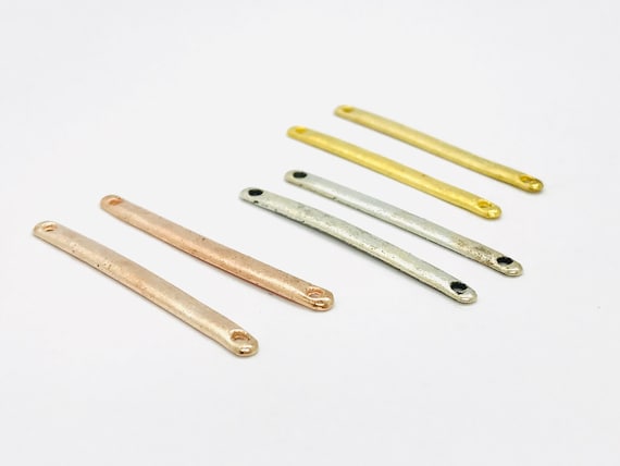 10 Connector Bars for Jewelry Making, Connectors for Bracelets, Earrings  and Necklaces, Metal Bar Links for Jewelry Making in Three Colors 