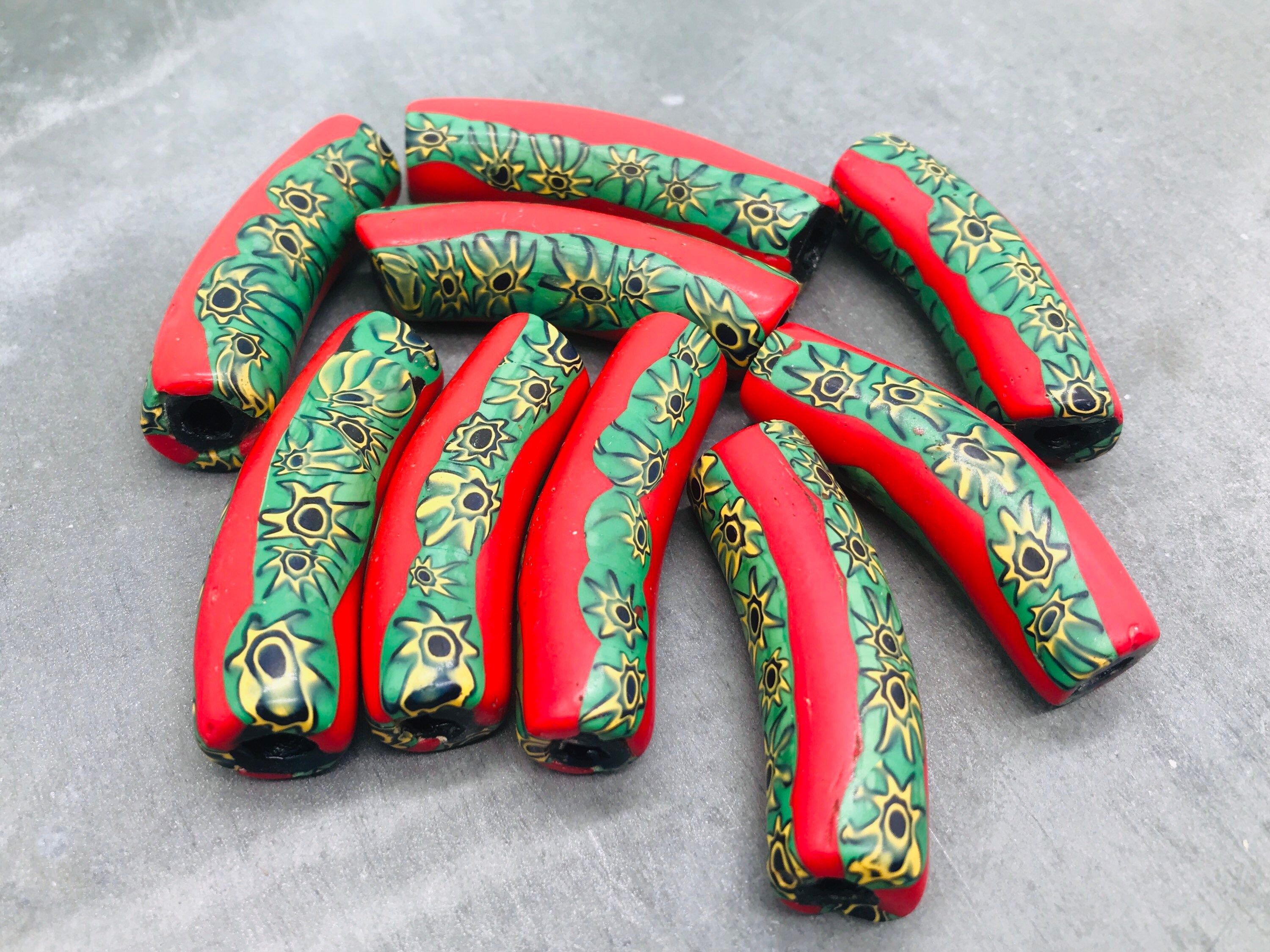 Large Elbow Bead Late 1800's African Trade Bead Etsy Canada