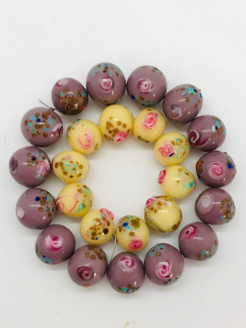 Wedding Cake Bead Vintage Murano Glass Beads From an Etsy