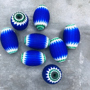 Rare large old chevron bead, 5-layer chevron bead, rare Venetian chevron, blue green chevron bead, large chevron bead, trade bead Venetian