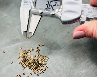 10 grams of small bronze spacer beads, hand made brass beads for jewelry making, antique bronze beads, small metal beads, tiny spacer beads