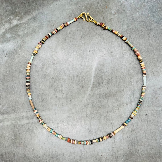 Ancient Egyptian necklace with ancient mummy bead… - image 6