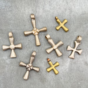 Coptic cross pendant, Ethiopian catholic cross, simple metal cross, large orthodox cross pendant, celtic engraved cross, communion cross (1)