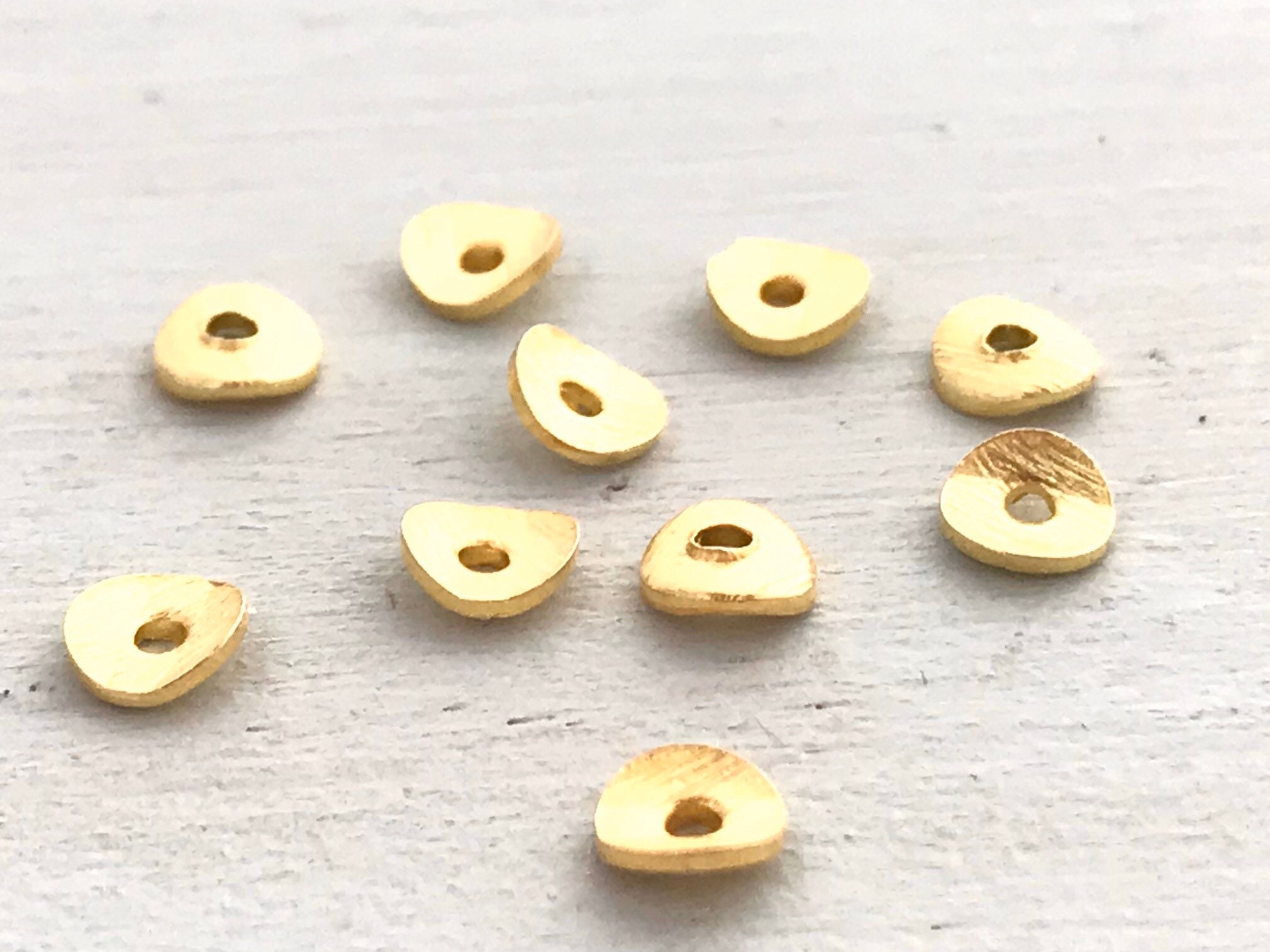 100 Gold Beads 4mm Gold Ball Beads Gold Plated Round Beads Spacer Beads Gold  Metal Beads FS92 