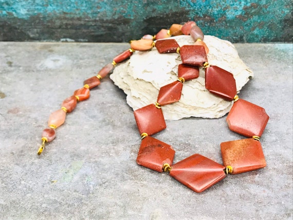 Ancient Necklace With Ancient Stone Beads Tribal Jewelry - Etsy