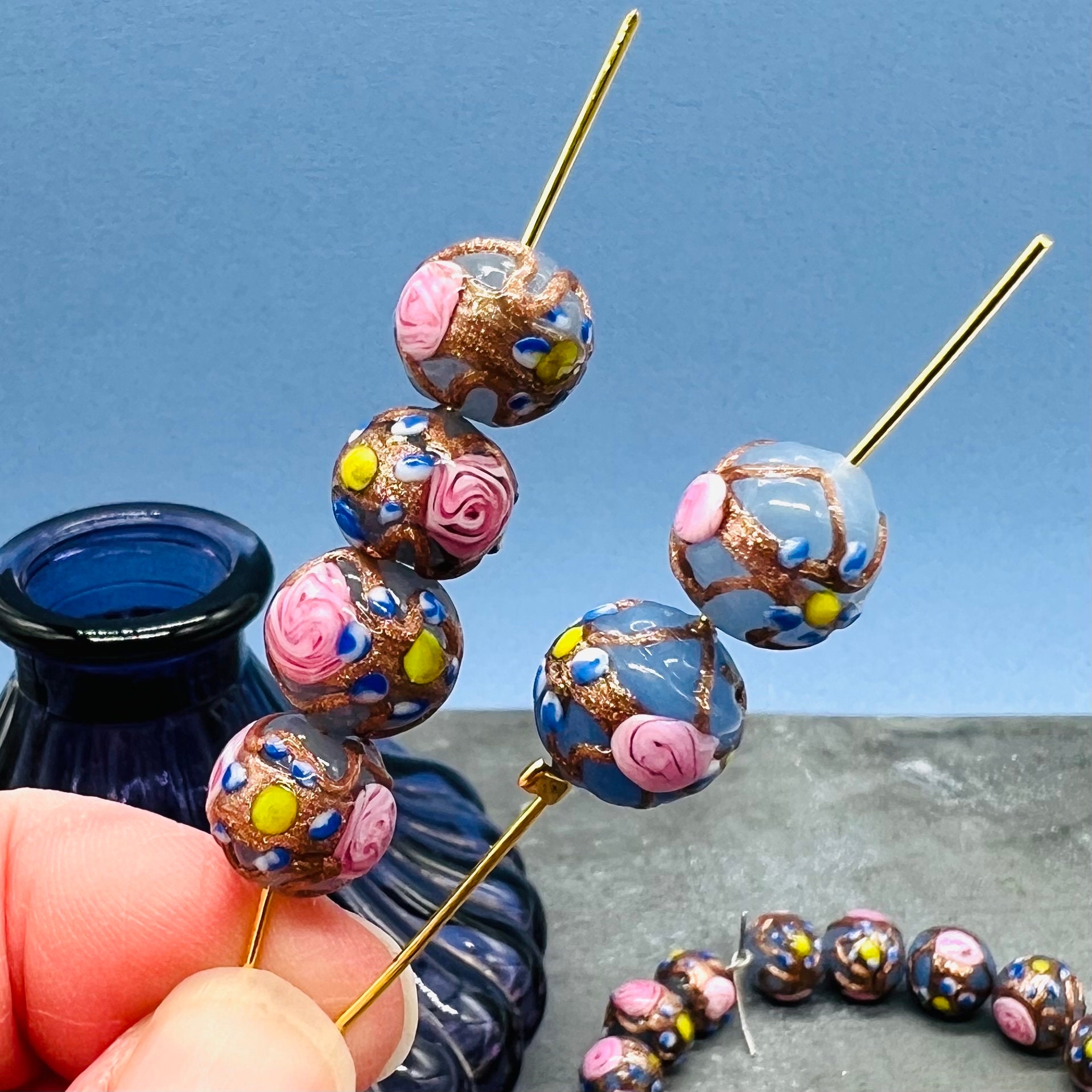 MATERIA Glas-Bead Mit Schneemann – Charms-Anhänger Aus Sterling Silber 925 – Für Kinder-Armbänder